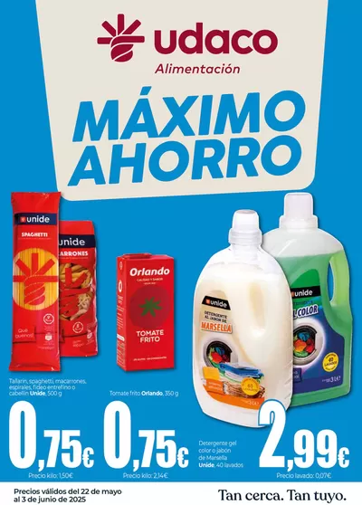 Ofertas de Hiper-Supermercados en Logrosán | Máximo Ahorro en UDACO  de UDACO | 22/5/2025 - 4/6/2025