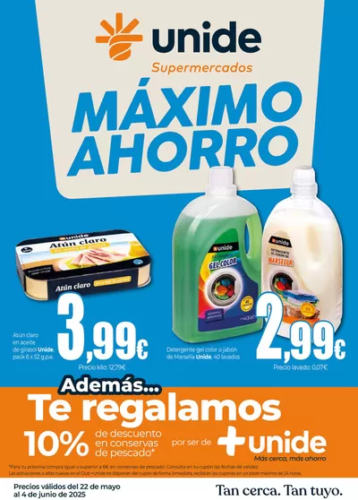 Ofertas de Hiper-Supermercados en Zalamea de la Serena | Máximo Ahorro en UNIDE Super de Unide Supermercados | 22/5/2025 - 4/6/2025