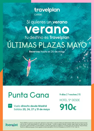 Ofertas de Viajes en Almansa | Travelplan Playa Bavaro/Punta Cana de Travelplan | 15/5/2025 - 26/5/2025