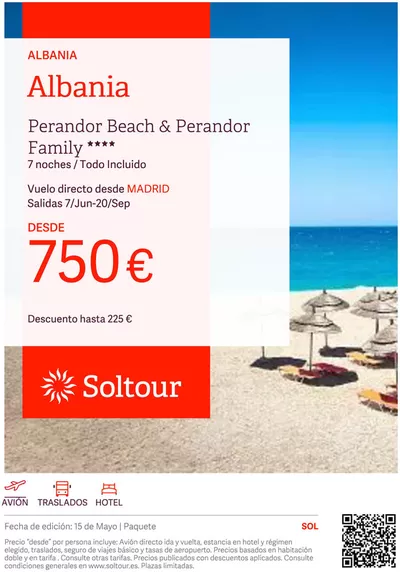 Ofertas de Viajes en Cabrera de Mar | Albania - Perandor Beach & Perandor Family de Soltour | 15/5/2025 - 7/6/2025