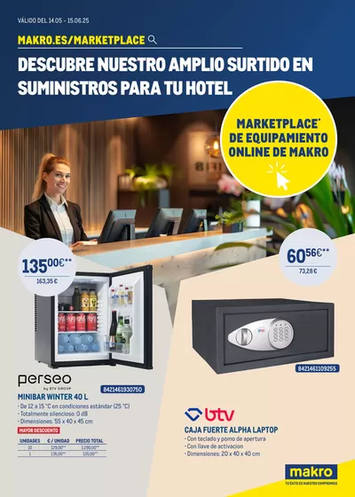Catálogo Makro en Telde | DESCUBRE NUESTRO AMPLIO SURTIDO EN SUMINISTROS PARA TU HOTEL | 15/5/2025 - 15/6/2025