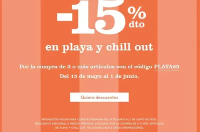 Ofertas de Hogar y Muebles en Callosa d'En Sarrià | -15% DE DESCUENTO EN PLAYA Y CHILLOUT de Textura | 15/5/2025 - 1/6/2025