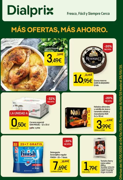 Catálogo Dialprix en Orihuela | MÁS OFERTAS, MÁS AHORRO | 15/5/2025 - 4/6/2025