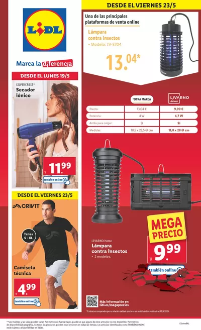 Catálogo Lidl en Sevilla | ¡Bazar Lidl! Ofertas válidas del 19/05 al 25/05 | 19/5/2025 - 25/5/2025
