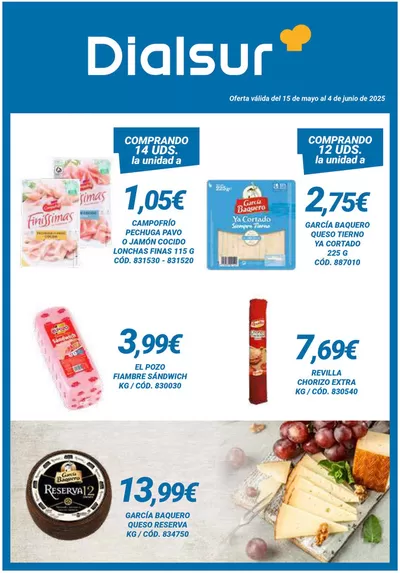 Catálogo Dialsur Cash & Carry en El Palmar | Oferta válida del 15 de mayo al 4 de junio de 2025 | 16/5/2025 - 4/6/2025