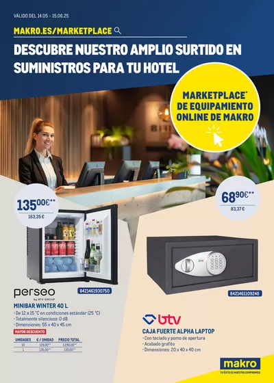 Catálogo Makro en Tarragona | Descubre nuestro amplio surtido en suministros para tu hotel | 16/5/2025 - 15/6/2025
