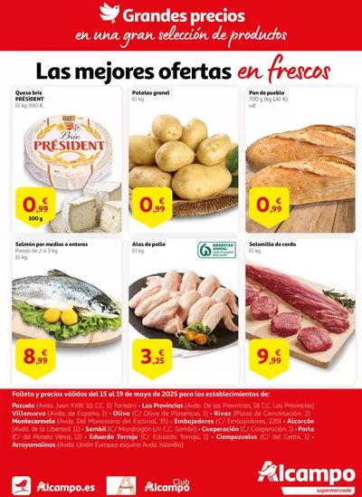 Catálogo Alcampo en Daganzo de Arriba | Las mejores ofertas en frescos | 16/5/2025 - 19/5/2025
