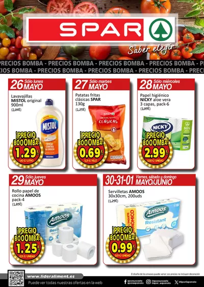 Ofertas de Hiper-Supermercados en Guadalupe | SPAR bombazos 26 mayo - 1 junio de SPAR | 26/5/2025 - 1/6/2025