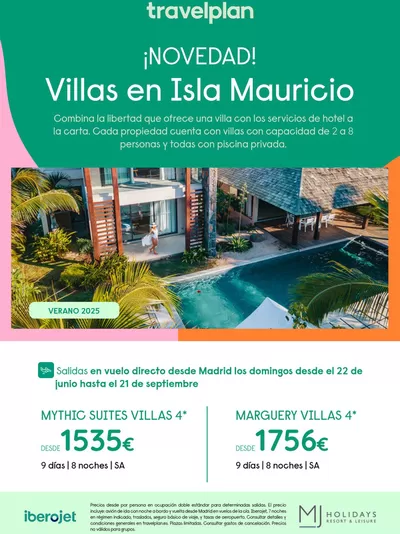 Ofertas de Viajes en Almonte | Travelplan Mauricio de Travelplan | 22/6/2025 - 21/9/2025