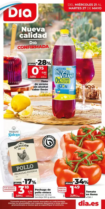 Ofertas de Hiper-Supermercados en Antas de Ulla | Nova qualitat Dia del 21/05 al 27/05 de Dia | 21/5/2025 - 27/5/2025