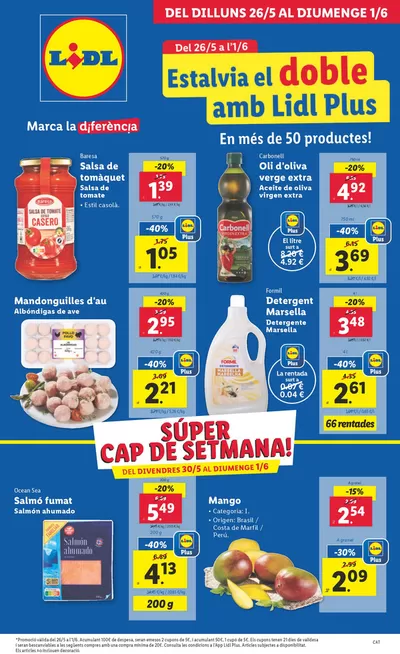 Catálogo Lidl en Esparreguera | № 1 PRECIO - Ofertas válidas del 26/05 al 01/06 | 26/5/2025 - 1/6/2025