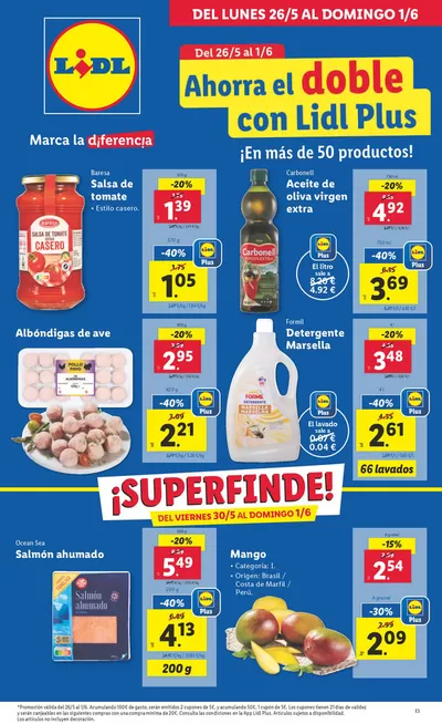 Ofertas de Hiper-Supermercados en Escalona | № 1 PRECIO - Ofertas válidas del 26/05 al 01/06 de Lidl | 26/5/2025 - 1/6/2025