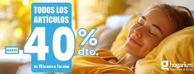 Ofertas de Hogar y Muebles en Lucena | Hasta 40% dto. de Hogarium | 20/5/2025 - 1/6/2025