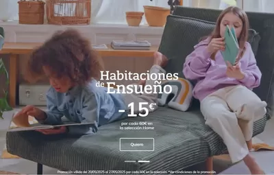 Ofertas de Juguetes y Bebés en Algorta | -15€ por cada 60€ en la selección Home de Vertbaudet | 20/5/2025 - 27/5/2025