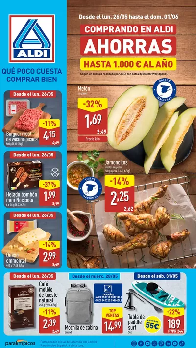 Catálogo ALDI en Albox | ¡Qué poco cuesta comprar bien! | 22/5/2025 - 1/6/2025