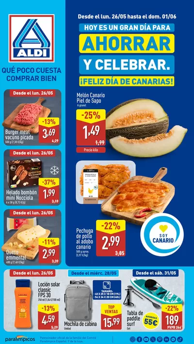 Catálogo ALDI en Arona | ¡Qué poco cuesta comprar bien! | 22/5/2025 - 1/6/2025