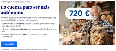 Ofertas de Bancos y Seguros en Riosa | La cuenta para ser más autónomo de BBVA | 21/5/2025 - 31/8/2025