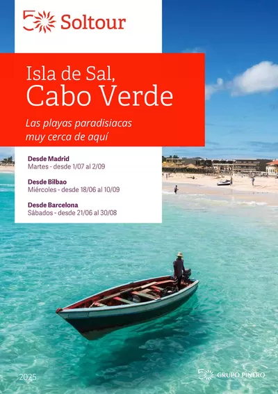 Ofertas de Viajes en Barcelona | Soltour - Isla de Sal de Soltour | 18/6/2025 - 9/10/2025