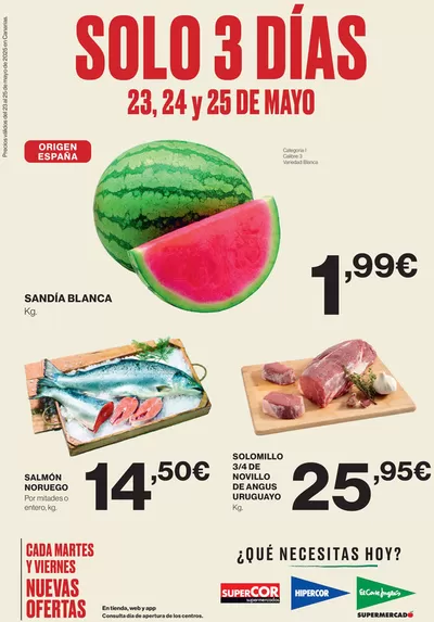 Catálogo Hipercor en Las Palmas de Gran Canaria | ¡Solo 3 días! | 23/5/2025 - 25/5/2025