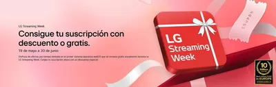 Ofertas de Informática y Electrónica en Azkoitia | Consigue tu suscripción con descuento o gratis de LG | 23/5/2025 - 30/6/2025