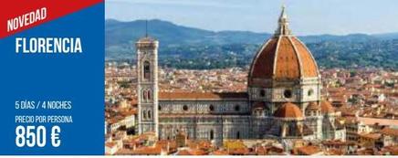 Oferta de Viajes a Florencia  por 850€ en Carrefour Viajes