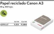 Oferta de Papel reciclado Canon por 11,5€ en Abacus