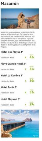 Oferta de Hoteles Bahia por 43€ en Viajes El Corte Inglés