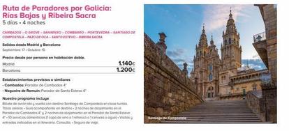 Oferta de Viajes por España  por 1200€ en Viajes El Corte Inglés
