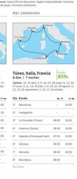 Oferta de Navegación  por 859€ en Viajes El Corte Inglés
