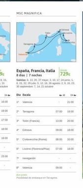 Oferta de Navegación  por 729€ en Viajes El Corte Inglés