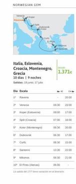 Oferta de Split  por 1371€ en Viajes El Corte Inglés