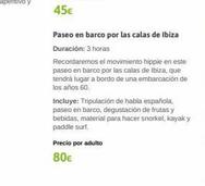 Oferta de Viajes a Ibiza Barco por 80€ en Viajes El Corte Inglés