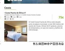 Oferta de Puertas ceuta por 75€ en Viajes El Corte Inglés