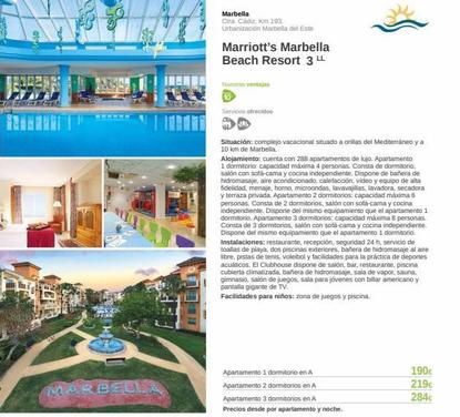 Oferta de Dormitorios Marbella por 219€ en Viajes El Corte Inglés