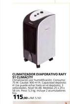 Oferta de Climatizador evaporativo  en Coferdroza