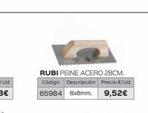 Oferta de Peine Rubi por 9,52€ en Isolana