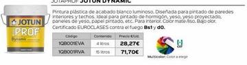 Oferta de Pintura plástica Dynamic por 71,7€ en Isolana