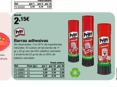 Oferta de Barra adhesiva Pritt por 2,15€ en Staples Kalamazoo