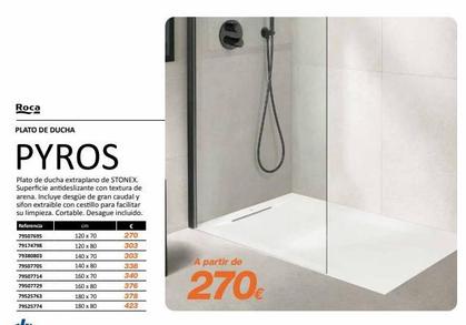 Oferta de Plato de ducha Roca por 270€ en Distriplac