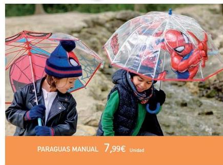 Oferta de Paraguas Manual Poe Burbuja Spiderman por 7,99€ en Toy Planet
