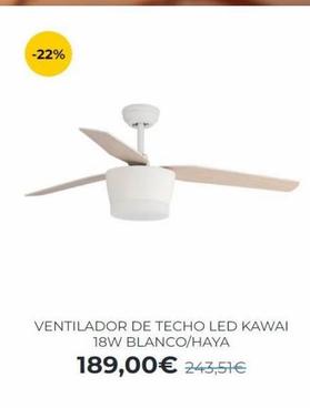 Oferta de Ventilador de techo  por 189€ en Lúzete