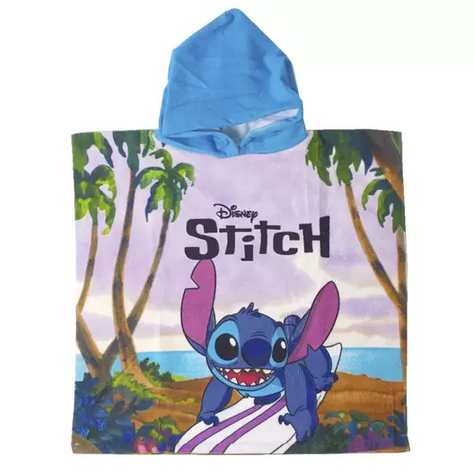 Oferta de Poncho baño infantil microfibra stich 1218 por 10,95€ en 10xDIEZ