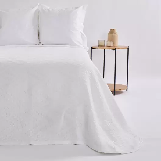 Oferta de Colcha jacquard 1359 blanco por 37,95€ en 10xDIEZ
