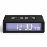 Oferta de Reloj despertador Lexon Flip + N0 negro por 39,9€ en Abacus