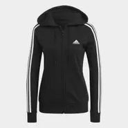 Oferta de Chaqueta con capucha Essentials French Terry 3 bandas por 45,5€ en Adidas