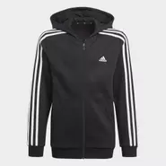 Oferta de Chaqueta con capucha Essentials 3 bandas por 35€ en Adidas