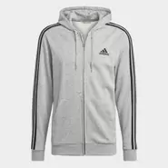 Oferta de Chaqueta con capucha Essentials French Terry 3 bandas por 42,25€ en Adidas