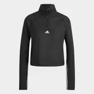 Oferta de Camiseta Hyperglam Cut 1/4-Zip 3 bandas por 33€ en Adidas