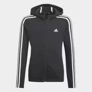 Oferta de Chaqueta con capucha Essentials 3 bandas por 25€ en Adidas