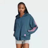 Oferta de Chaqueta con capucha Future Icons 3 bandas por 56€ en Adidas